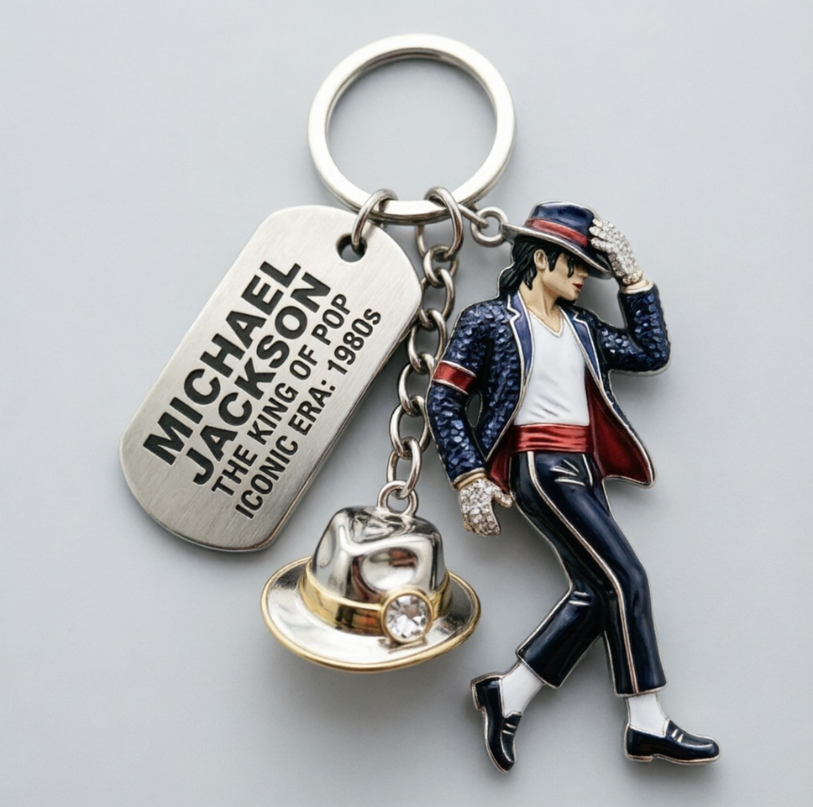 Women And Men Fashion - Michael Jackson Keychain, Classic Dance King