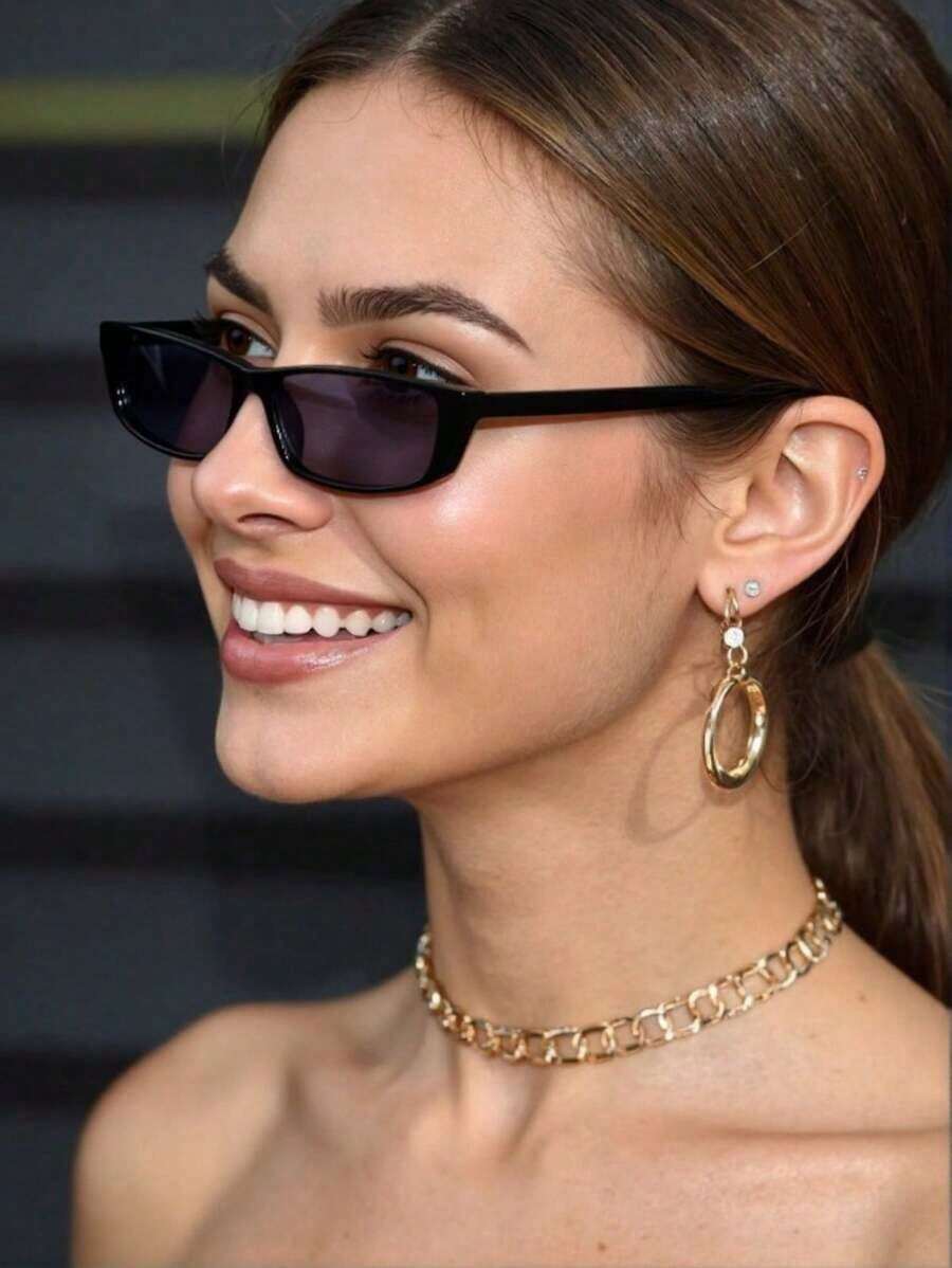 Women'S Young Fashion - 1PC Y2K Small Frame Glasses For