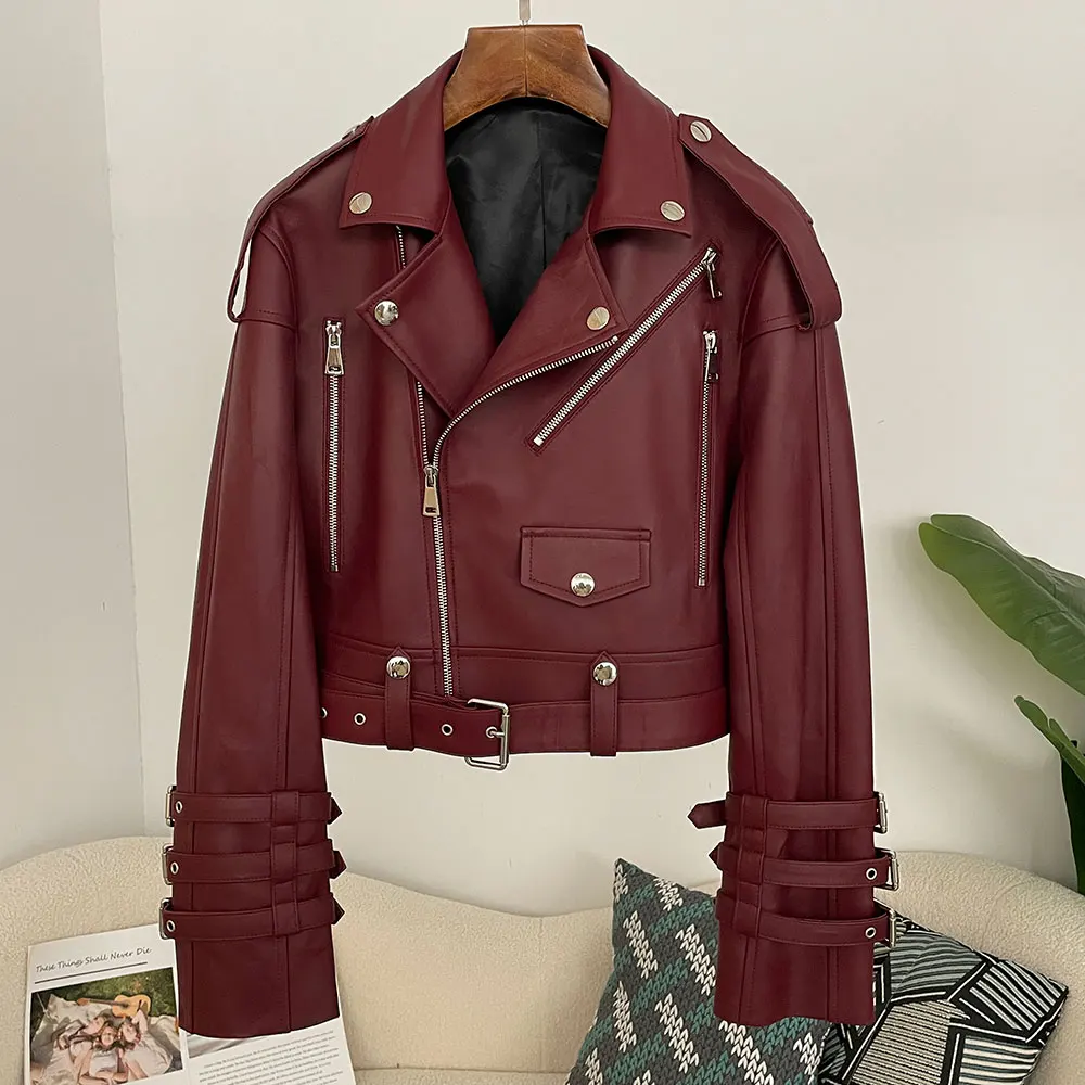 Women's Genuine Leather Utilit - Women'S Fashion Utility Jacket ulasan dan harga