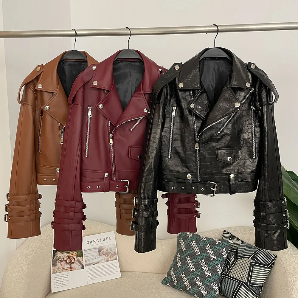 Women's Genuine Leather Utilit - Women'S Fashion Utility Jacket ulasan dan harga