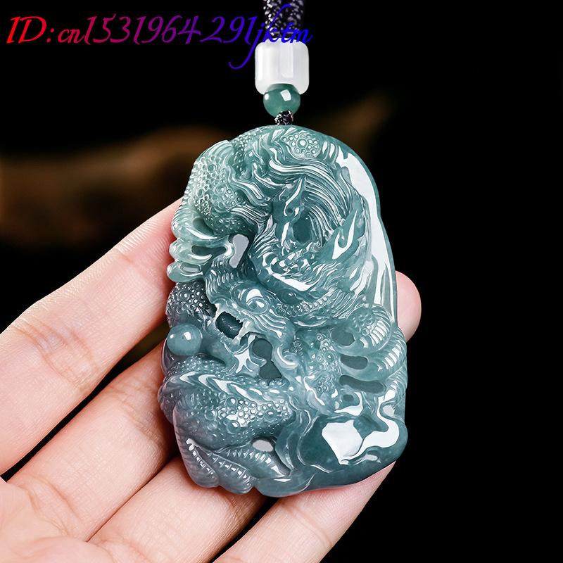 Natural Burmese Jadeite Dragon - Women Fashion Designer ulasan dan harga