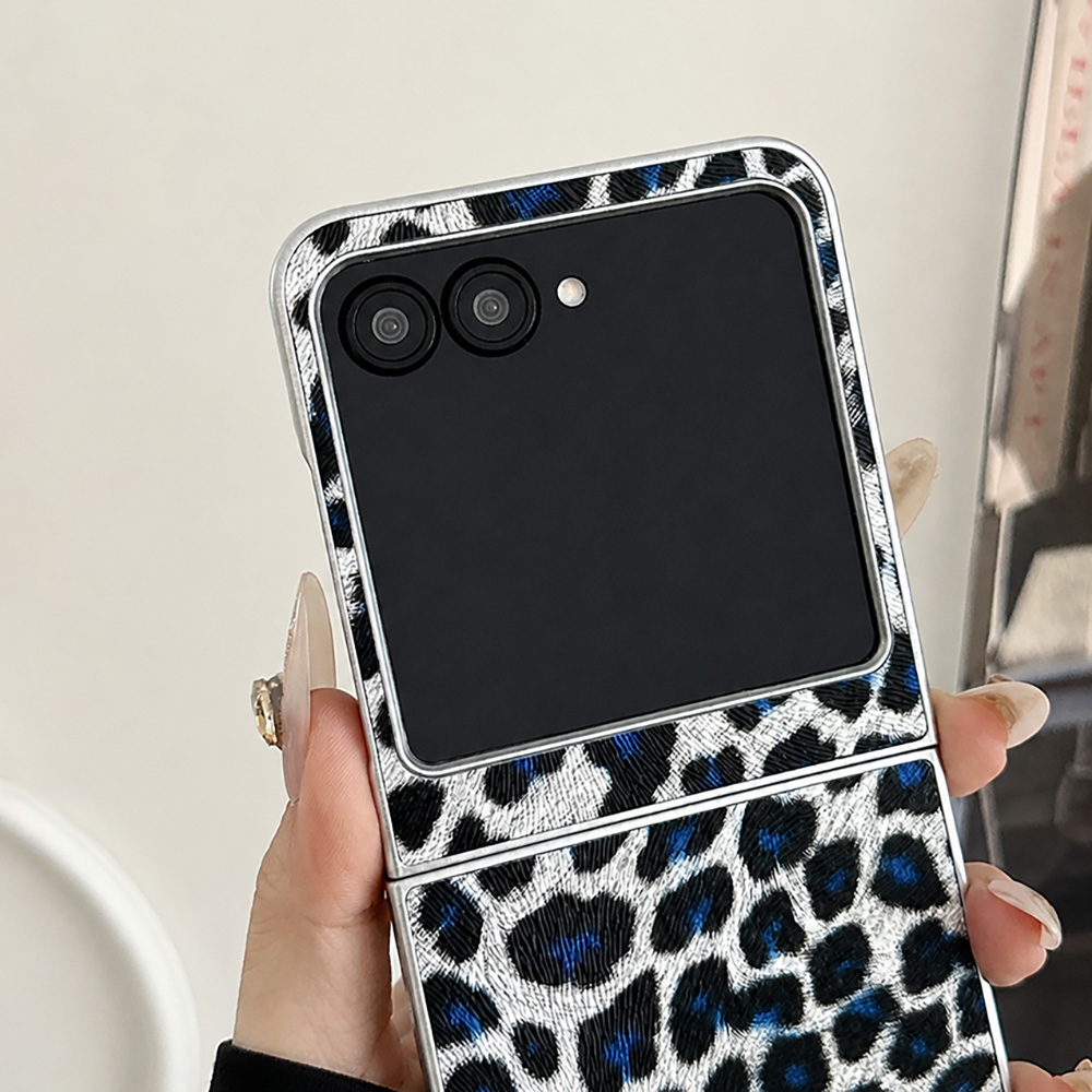 Leopard Print Folding Flip Pho - Women Fashion Designer ulasan dan harga