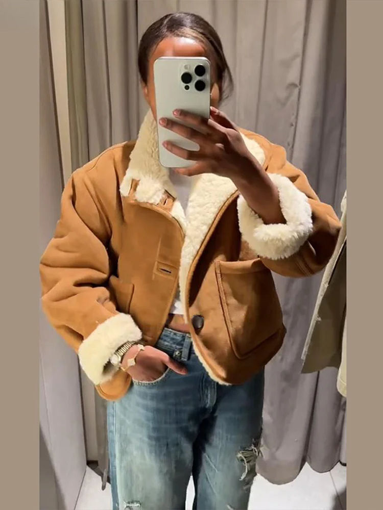 Fashion Double Sided Solid Jac - Women'S Fashion Utility Jacket ulasan dan harga