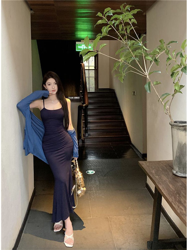 Slimming Fish Tail Long Dress  - Women'S Young Fashion ulasan dan harga