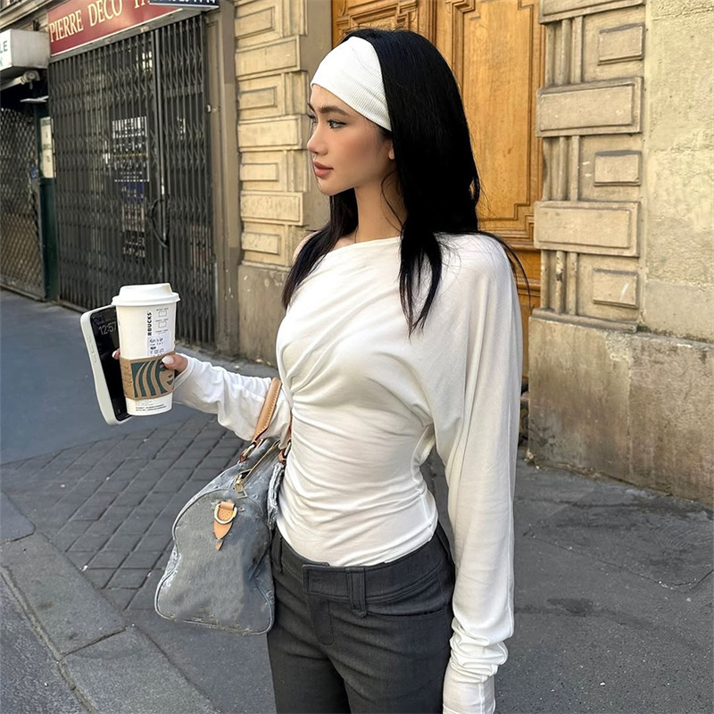 2026 Women’s One Shoulder Top  - Asymmetric Top Women ulasan dan harga
