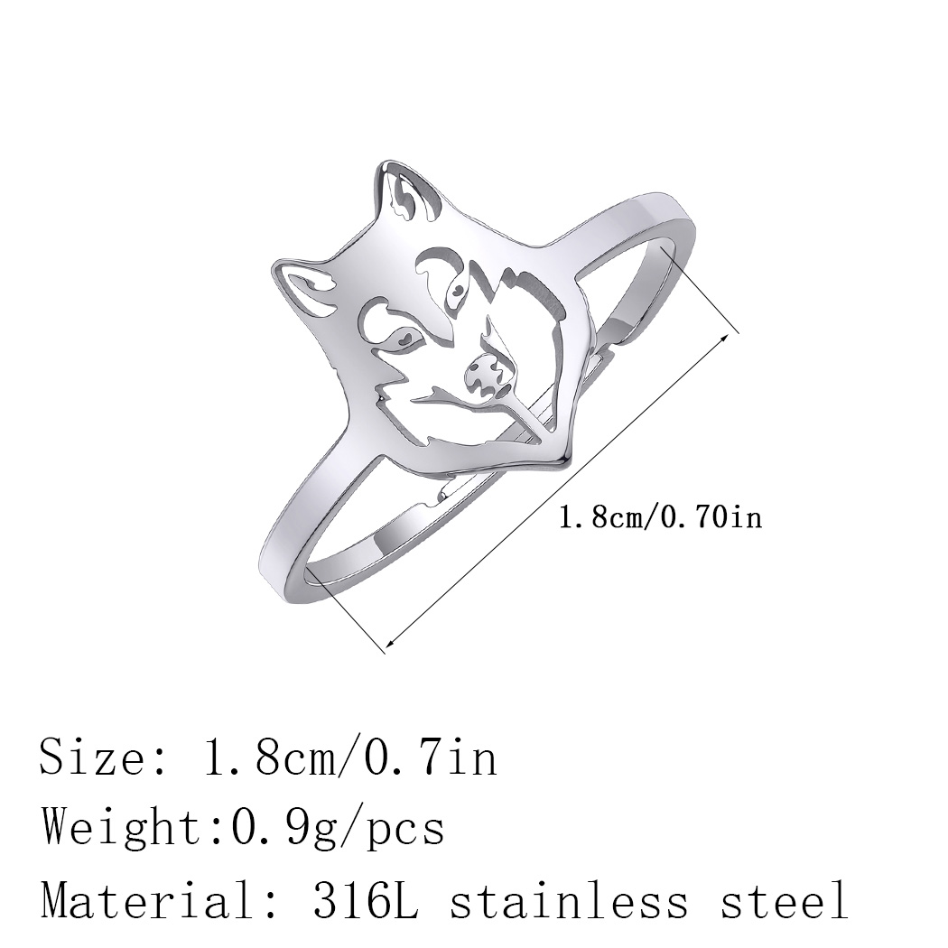 Chandler Stainless Steel Wolf  - Women Fashion Png ulasan dan harga