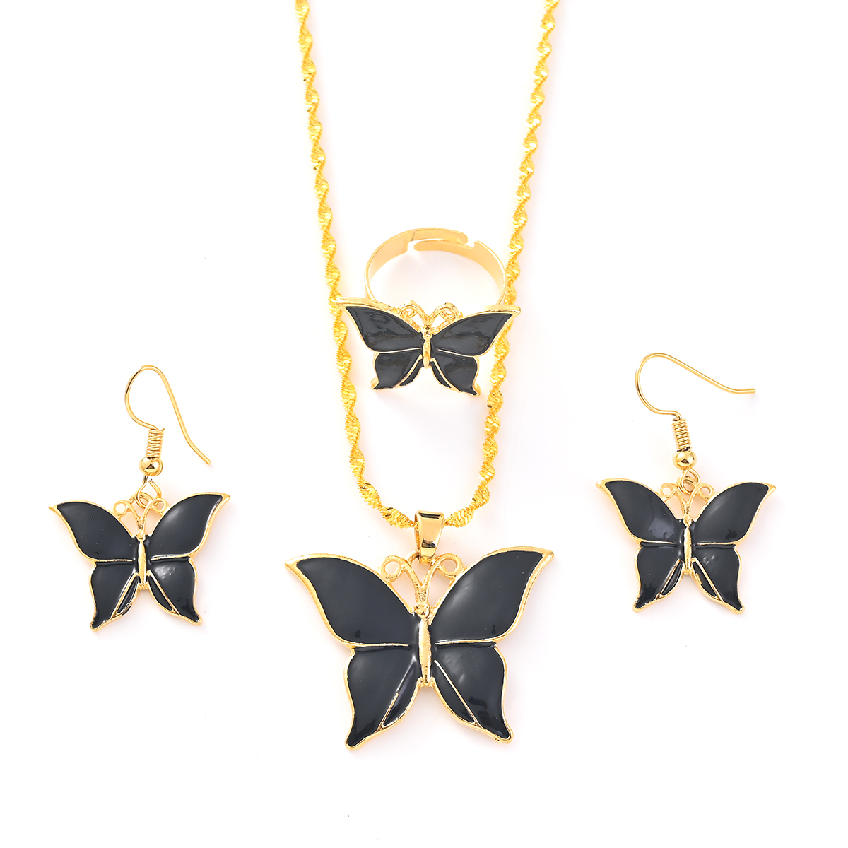 Stylish Butterfly Pendant Neck - Women Fashion Png ulasan dan harga