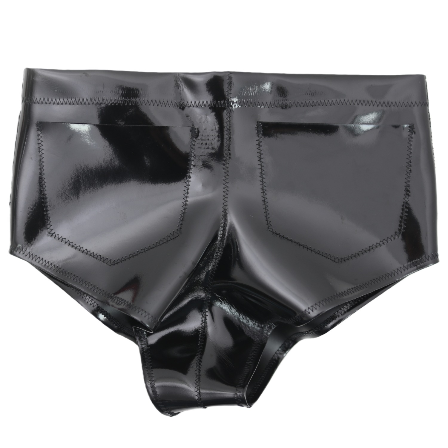 Women Men Glossy Pocket Shorts - Women And Men Fashion ulasan dan harga