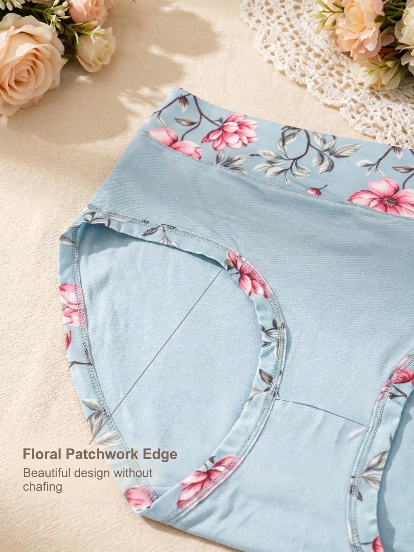 5PCS Plus Size Women's Flower  - Trend Women Fashion ulasan dan harga