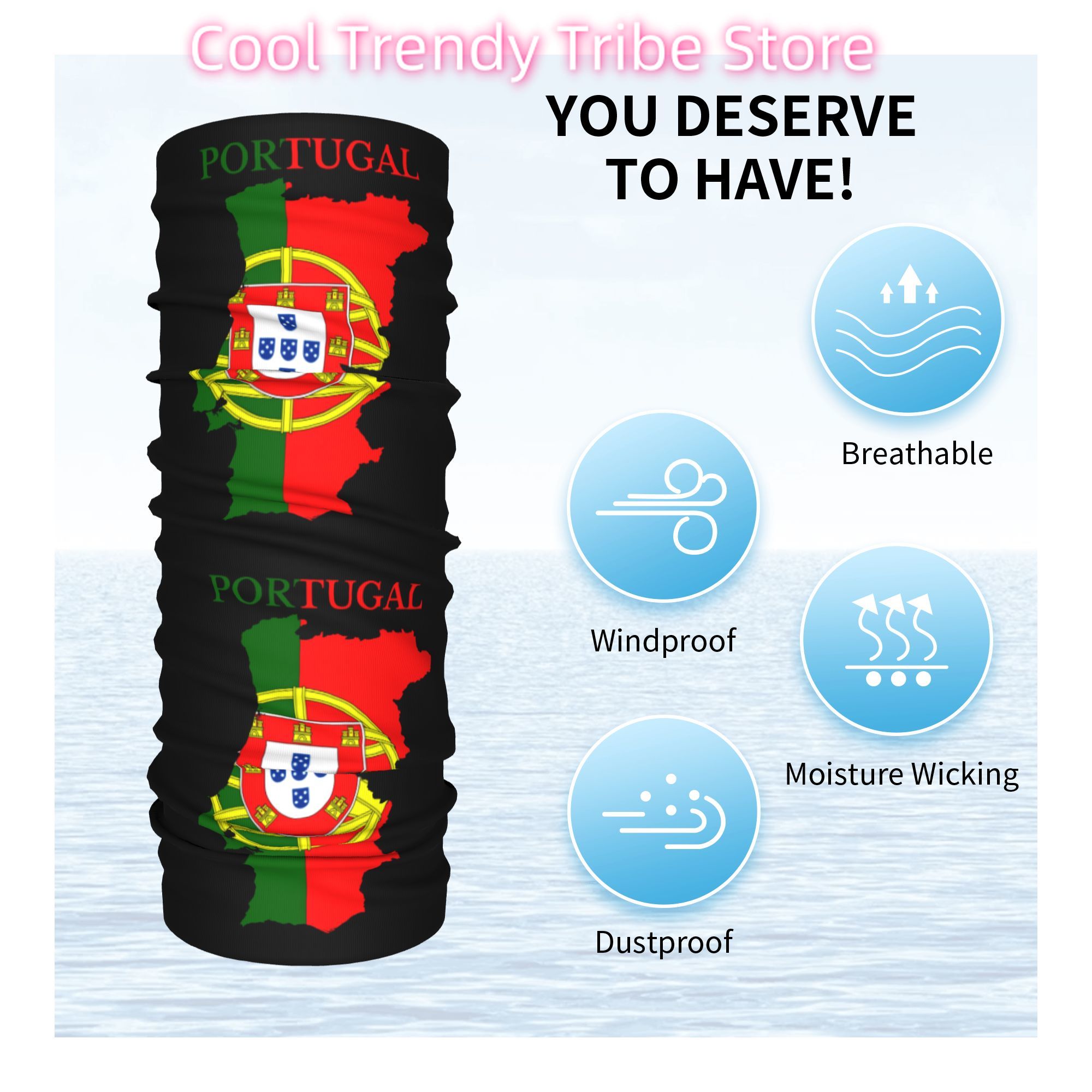 Custom Portugal Flag Map Banda - Women'S Fashion Portugal ulasan dan harga