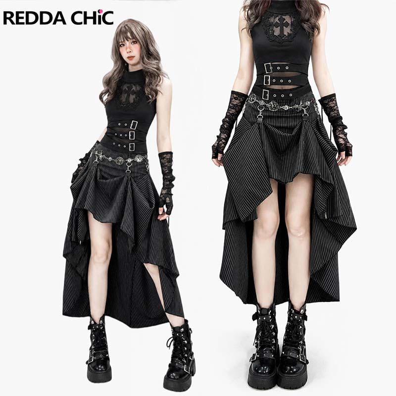 REDDACHiC Gothic Cross Tank To - Asymmetric Top Women ulasan dan harga