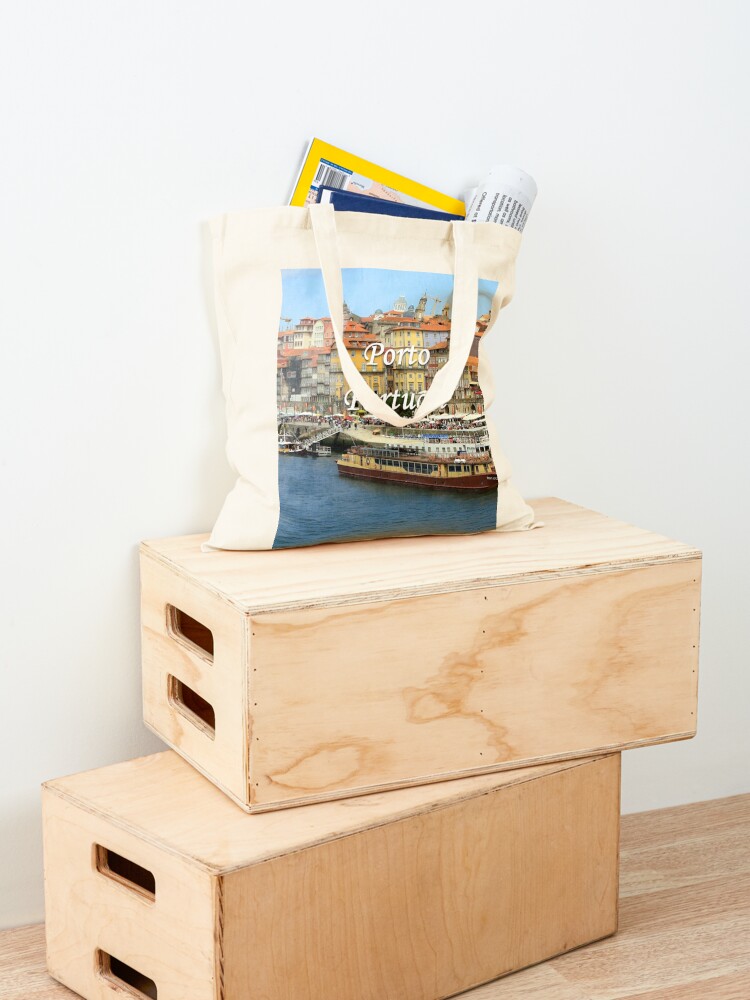 Porto, Portugal (caption) Tote - Women'S Fashion Portugal ulasan dan harga
