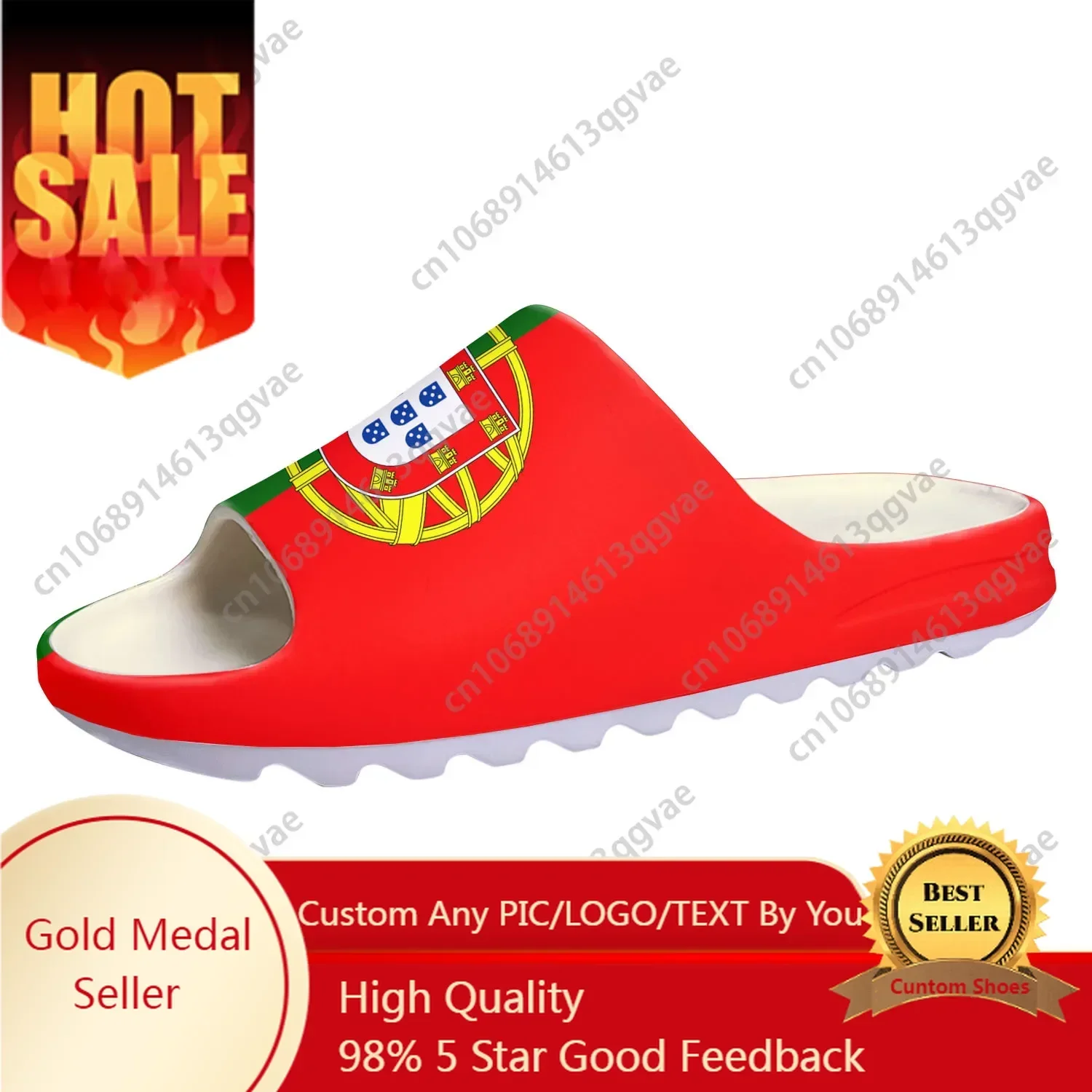 Portugal Flag Soft Sole Sllipe - Women'S Fashion Portugal ulasan dan harga