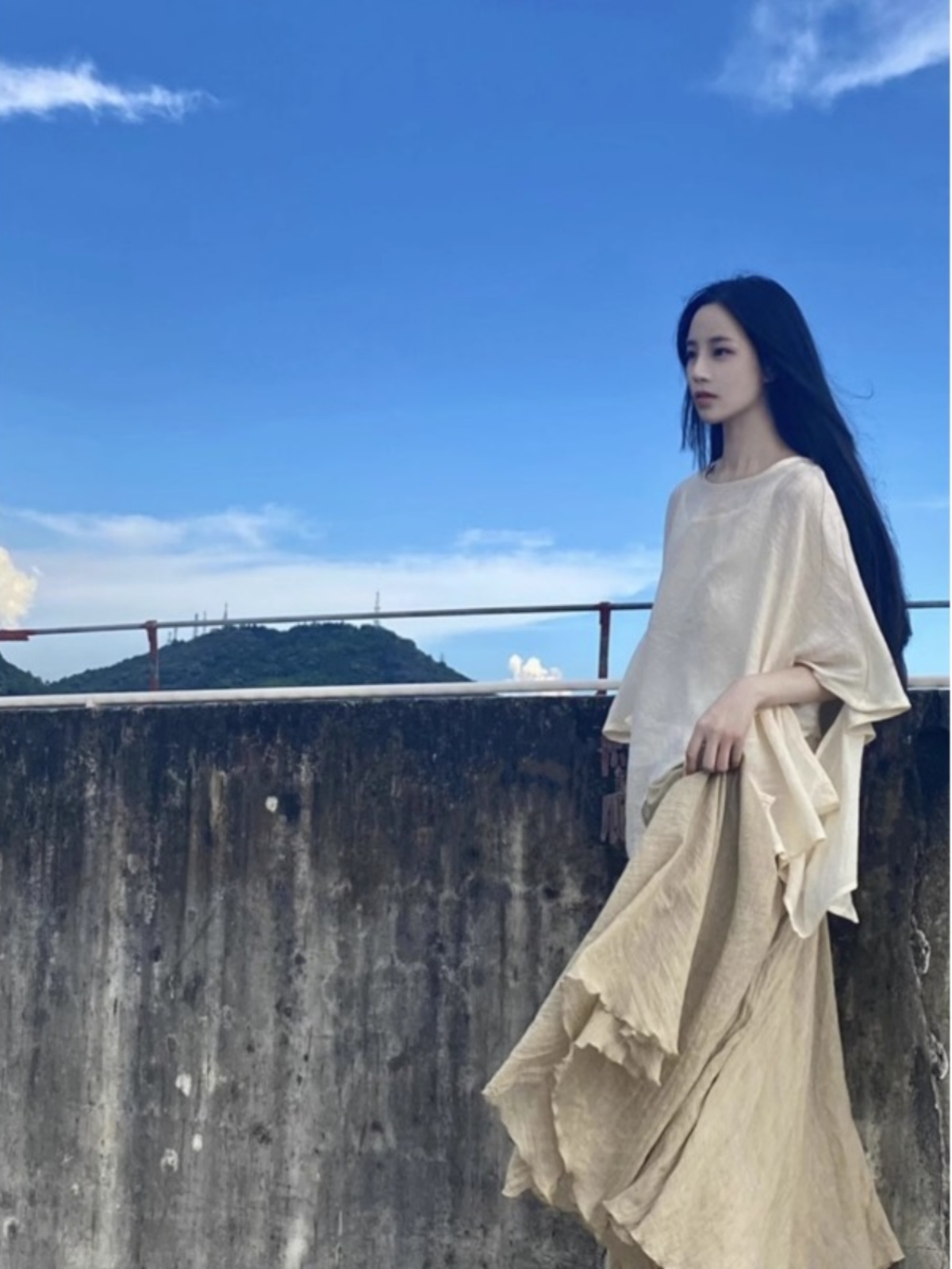 Loose Chinese Style Buddhist Z - Asymmetric Top Women ulasan dan harga