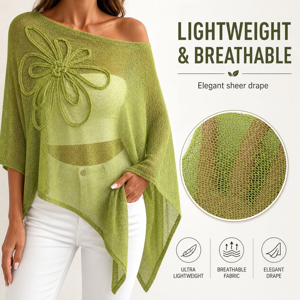 Stylish Off Shoulder Poncho To - Asymmetric Top Women ulasan dan harga