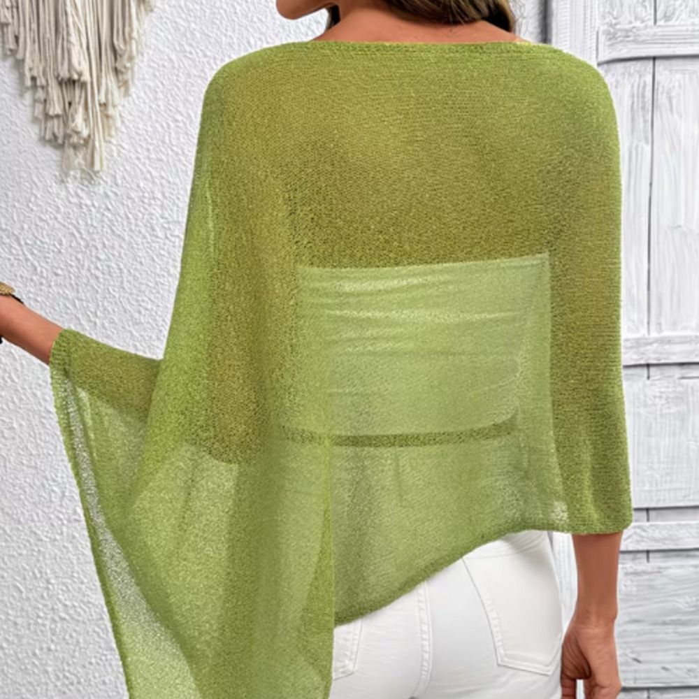 Stylish Off Shoulder Poncho To - Asymmetric Top Women ulasan dan harga