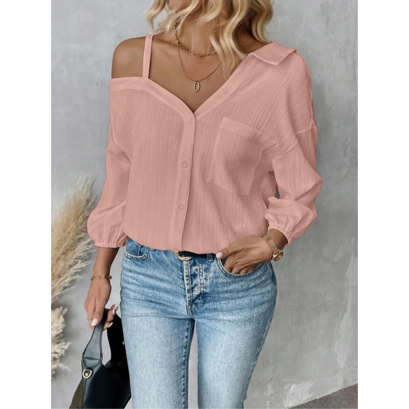 Plus Size1XL-5XL Women Blouses - Asymmetric Top Women ulasan dan harga