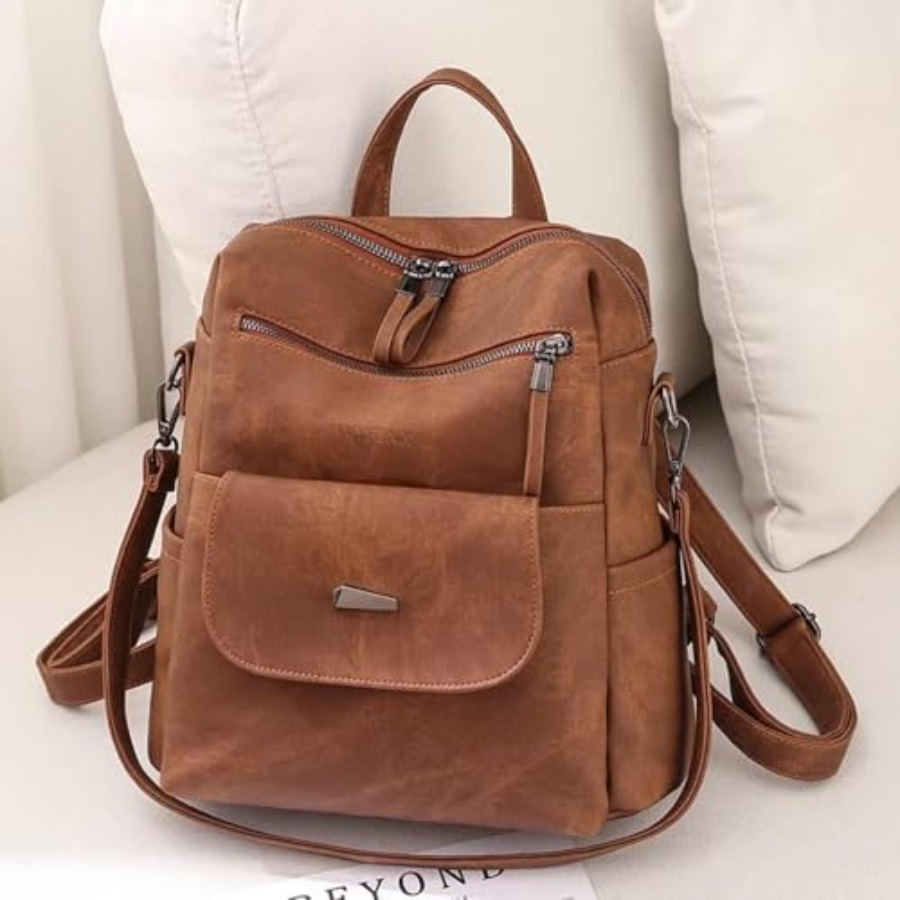 PU Leather Backpack Purse for  - Women Fashion Designer ulasan dan harga